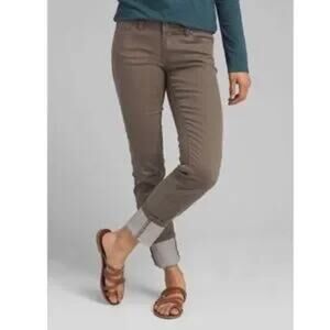 prAna Jeans Womens Brown Kara Pant 14/32 Low Rise‎ Hiking Outdoor W4KARA115